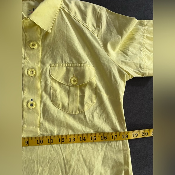 Under Armour Yellow Heat Gear UPF 30 Womens Top Cotton Pockets M NWT - Picture 9 of 11